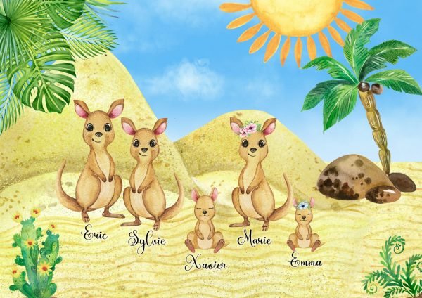 Portrait de Famille Kangourous