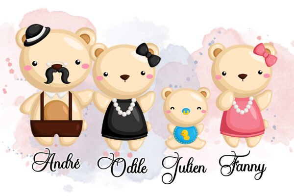 Portrait de famille Ours 1