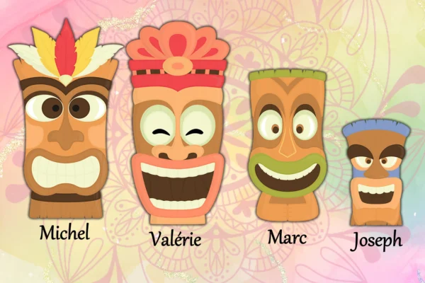 Portrait de famille Tikis 2