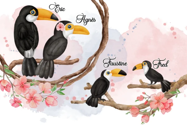 Portrait de famille Toucans 1